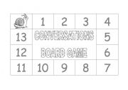 English worksheet: Basic Conversations Board Game