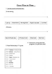 English worksheet: From Time to Time...