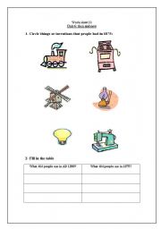 English Worksheet: invention