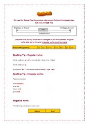 English Worksheet: Simple Past