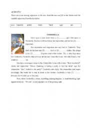 English Worksheet: Cinderella