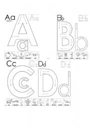 English Worksheet: alphabet
