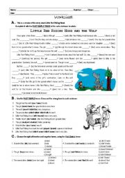 English Worksheet: Little Red Riding Hood