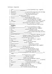 Verb Tenses - Simple Past