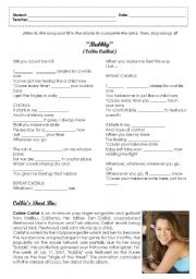English Worksheet: Song Activity - Bubbly (Colbie Caillat)