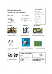 English Worksheet: Soccer Vocab