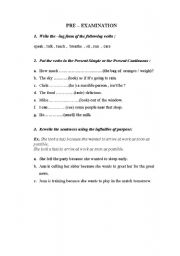 English Worksheet: Sample Test for Elementary Students