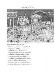 English Worksheet: THE CHILDREN AT THE FAIR