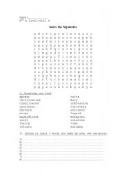 English worksheet: Word search - 