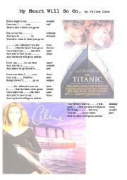 English Worksheet: Titanic love theme worksheet