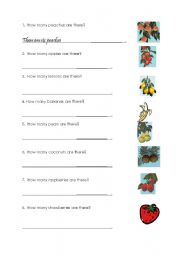 English Worksheet: How Many Are There?