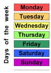 English Worksheet: Days of the week