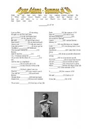 English Worksheet: Bryan Adams - Summer of 69