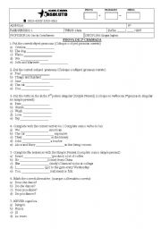 English worksheet: prova