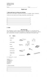 English Worksheet: quiz