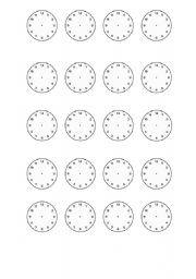 English worksheet: TELLING THE TIME