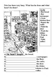 English Worksheet: Present Perfect