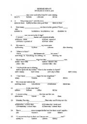 English worksheet: snav