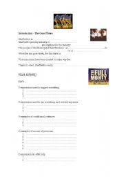 English Worksheet: The Full Monty