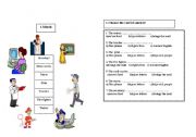 English worksheet: Family activities