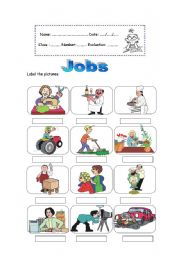 English Worksheet: Jobs (part 2) 