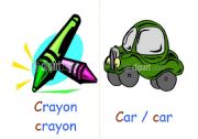 English worksheet: crayon car