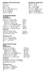 English Worksheet: Pocket grammar. 