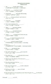 English Worksheet: elementary test