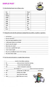 English Worksheet: Simple Past