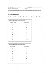 English Worksheet: alphabet