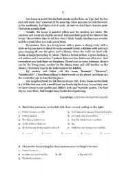 English Worksheet: House and Home