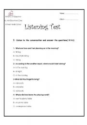 English Worksheet: camping is important