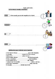 English Worksheet: present simple