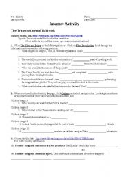 English worksheet: The West Internet Scavenger Hunt