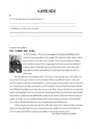 English Worksheet: CINEMA