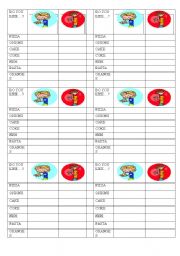 English Worksheet: likes/dislike survey