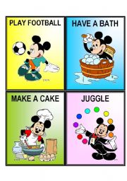 MICKEY ACTION CARDS