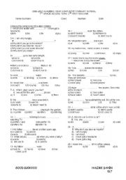 English Worksheet: quiz