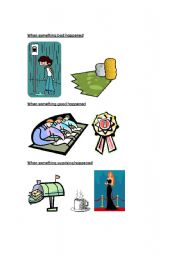 English Worksheet: When something happened