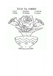 English worksheet: flowers