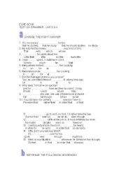 English Worksheet: ECPE GRAMMAR TEST