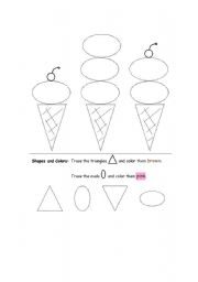 English worksheet: ice cream