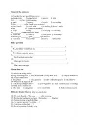 English Worksheet: exam