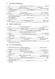 English Worksheet: conditionals