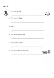 English worksheet: Words with the samespelling3