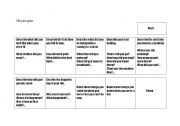 English Worksheet: past game