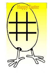 English Worksheet: Tic Tac Toe Easter game