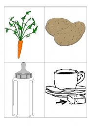 English Worksheet: food for flashcards-3