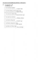 English Worksheet: should/ shouldnt
