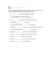 English worksheet: Future Simple